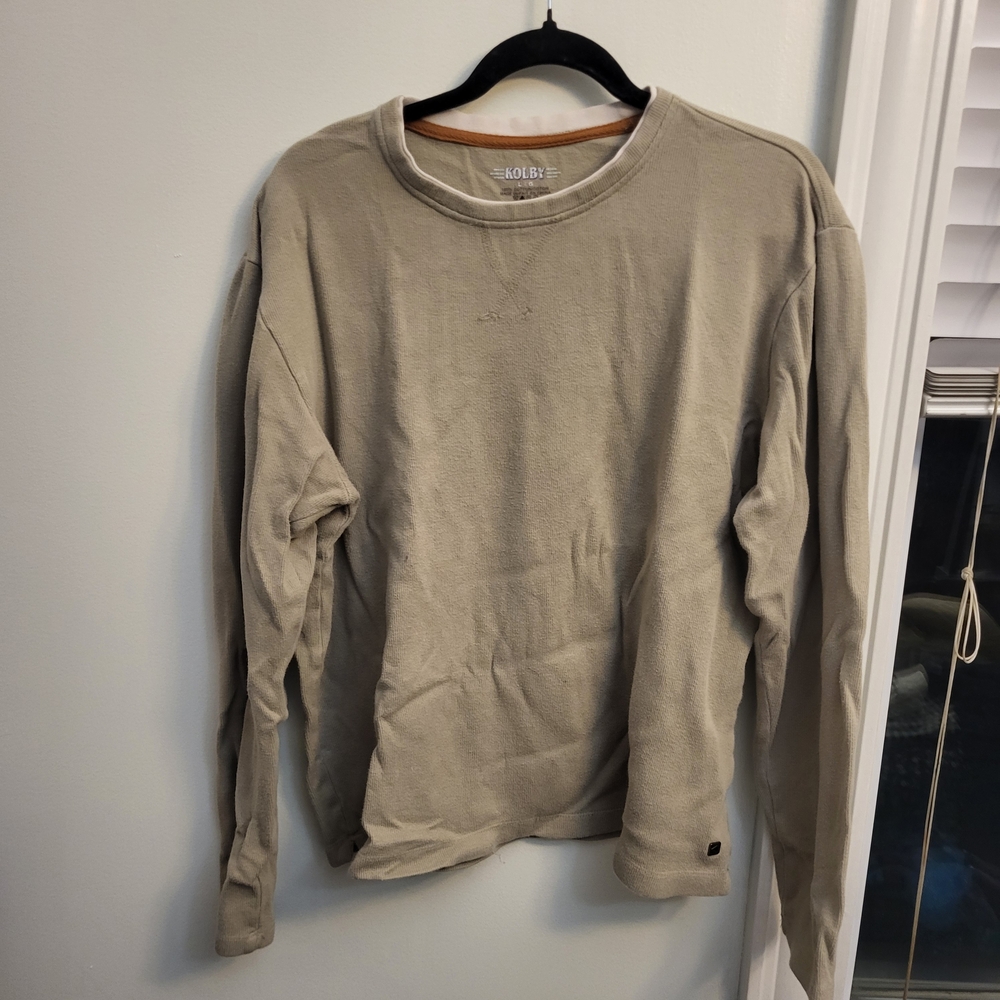 ADIDAS Men's Tan Long Sleeve Shirt